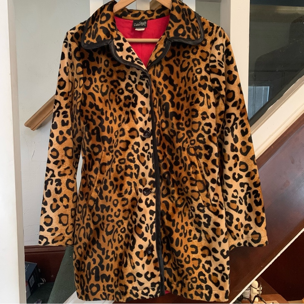 Leopard print coat